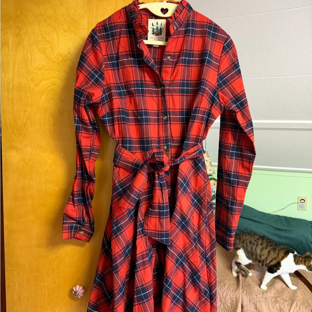 Kiel James Patrick Cozy Cabin Flannels in Red Plaid